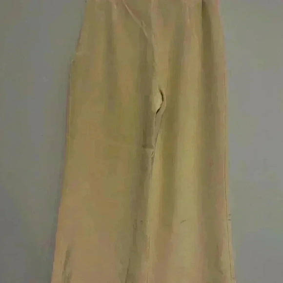 Eileen Fisher Wide Leg 100% Silk Pants Size XS Pull On side Zipper Waist- 29'' - Picture 5 of 6